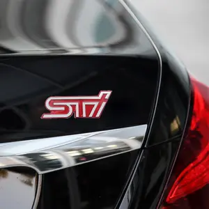 Sti Metal Sticker 3D Car Emblem Badge Decal for Subaru Wrx Sti Impreza Forester Legacy, Exterior Accessories, High-Quality Design
