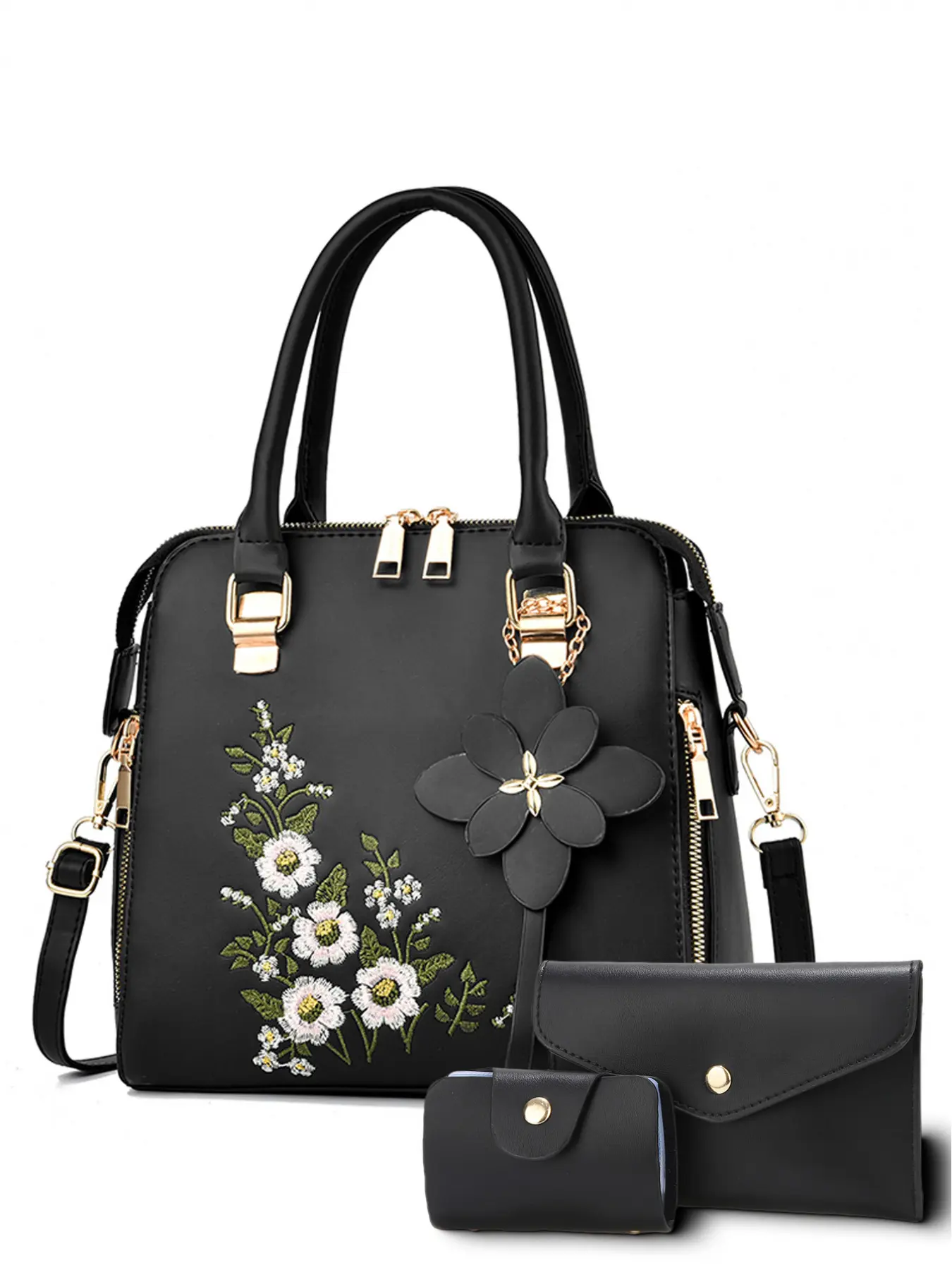 Fashionable and versatile crossbody shoulder bag with a high-end embroidered handbag, a stylish and trendy single shoulder bag, a delicate and light ladies handbag moms, Crossbody Bag Set