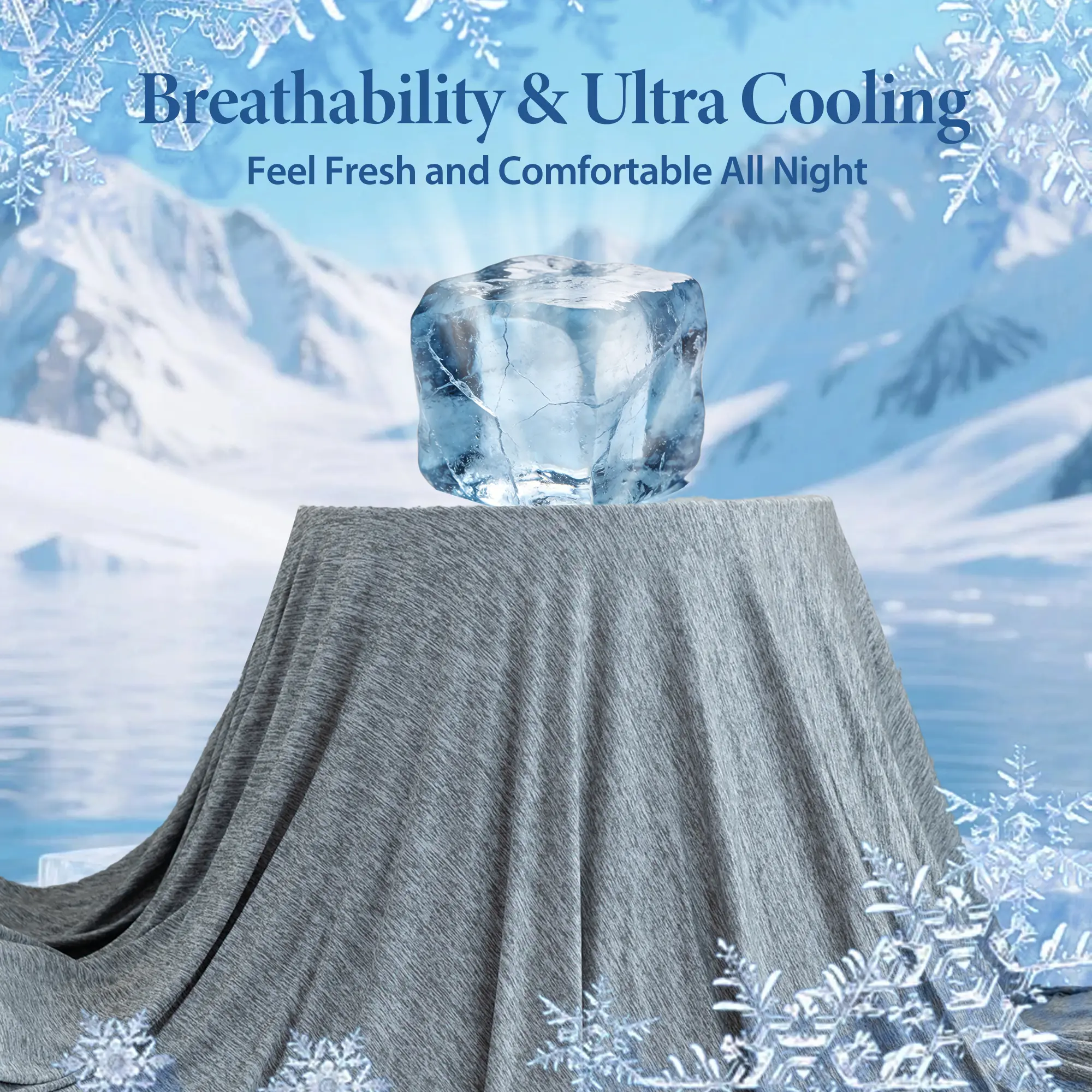 【Summer Sale Deals】Cooling Blanket Queen Size, Soft Breathable Cold Fabric Bed Cover for Hot Sleepers Summer Bedroom，Moisture-Wicking，Silky-Soft，for Night Sweats,Viral Summer Sleep Hack