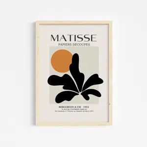 Matisse Exhibition Poster: Mid-Century Modern Gallery Wall Art Frameless V