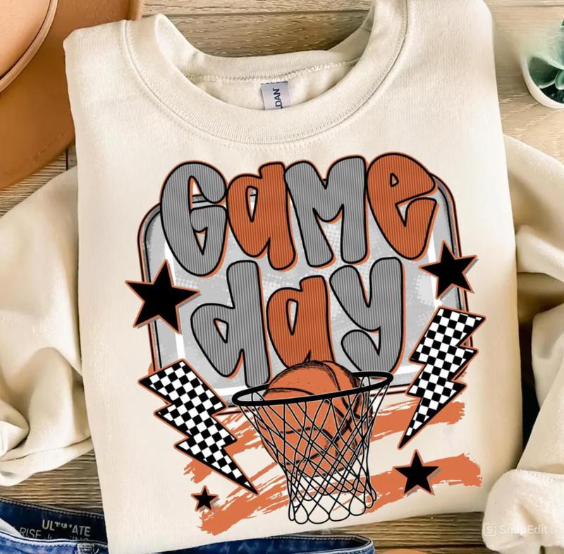 Basketball Mama Sweatshirt T-Shirt, Basketball Shirt, Basketball Game Day Shirt, Basketball Mom Hoodie, Coquette Tee, Game Day Shirt, Gift For Women For Men