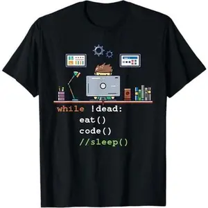 Computer Science Python Programmer Eat Code Sleep T-Shirt
