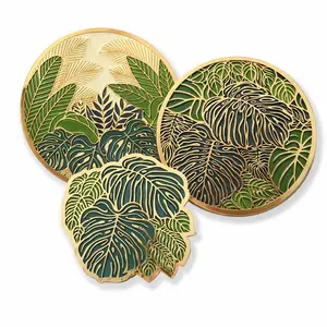 Luxe Plant Coaster, Individually Sold, Beautiful Table Decor, Perfect for Desk