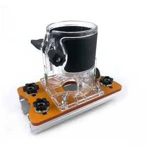 Upgraded Second Generation Routing Template with Knob Screws Dual Function Woodworking Edge Trimmer and Slot Cutting