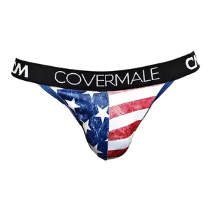 Cover Male USA Slip Thong - Minimal, Comfortable, and Perfect for Everyday Wear Fabric Menswear
