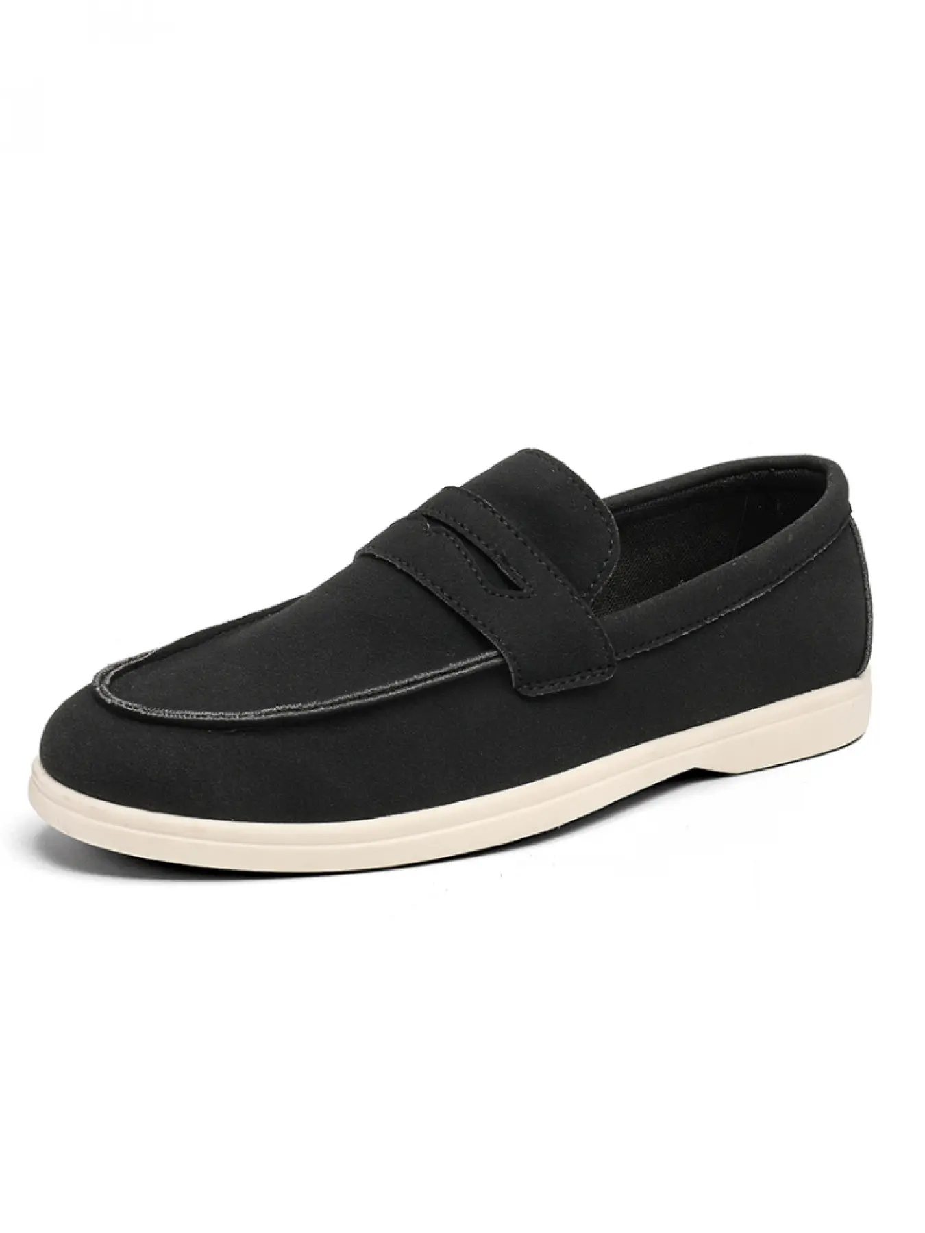 Men's Lightweight Suede Flat Loafers: Breathable + Soft Cushion, Students' Daily Versatile Walking Shoes Footwear