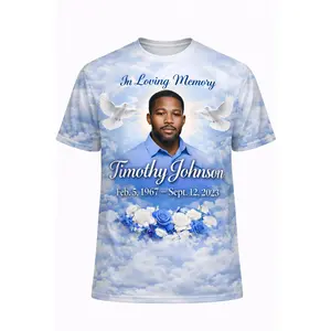 3D Memorial Shirt – Personalized Tribute Shirt with Photo