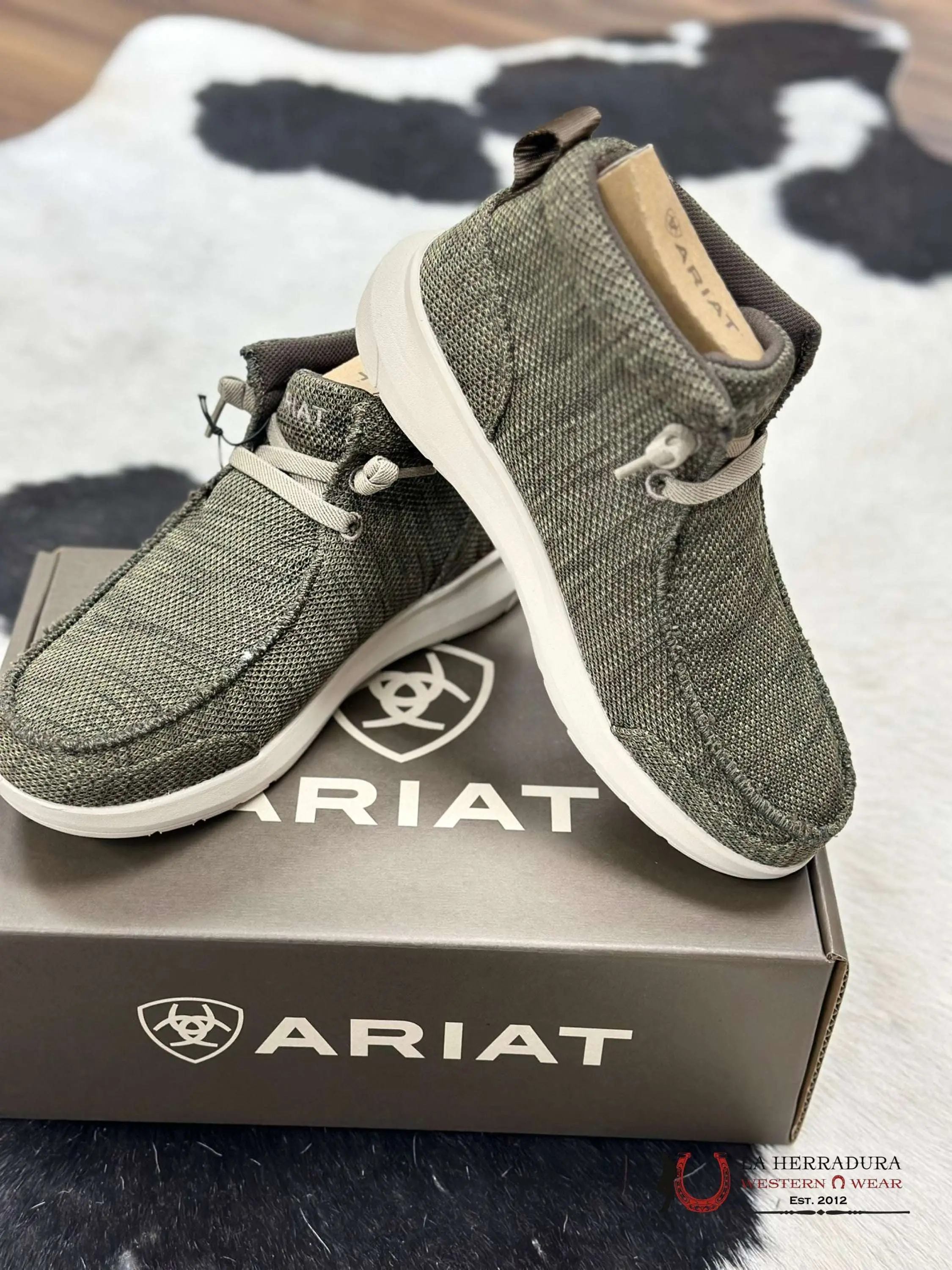 ARIAT MENS HILO RODEO HEATHERED OLIVE 10044554