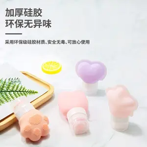 Travel Silicone Refillable Bottles, Portable Leak-Proof Containers for Shampoo, Conditioner and Body Wash