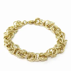 Brazalete bisant Style Gold Plated 14k