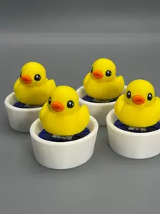 Duck in a Tub Fidget Toy Quack Click Repeat Sensory Stress Relief Toy Eco Friendly 3D Printed Desk Buddy Gift for Kids Teens Adults 2" Wide 3" Long 2 1/2" Tall