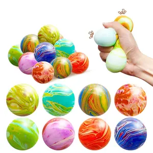 3/5/8 Counts Colorful Flowing Dough Balls Squeeze Toy Stress Ball, Fast Bounce Twist Squish Sensory Toy Stress Relief Fidget, Adult Relaxation Toy, Anxiety Relief(Random Color)