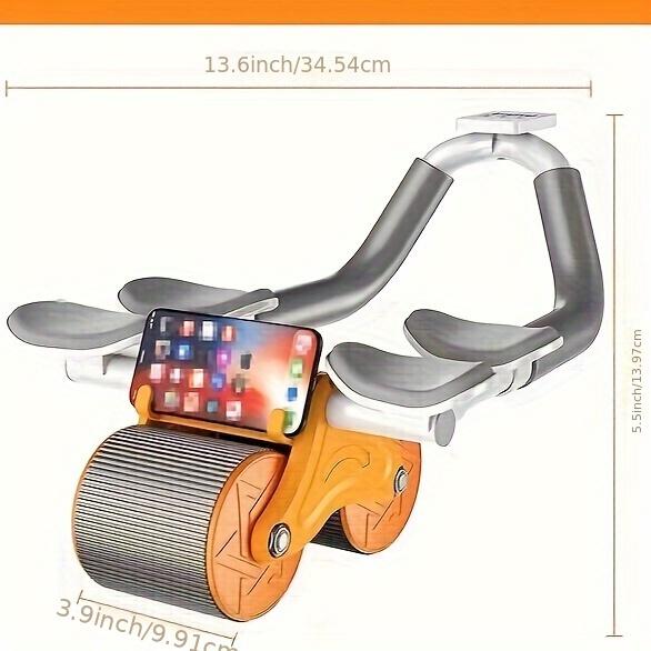 Abs Roller With Knee Pads & Timer