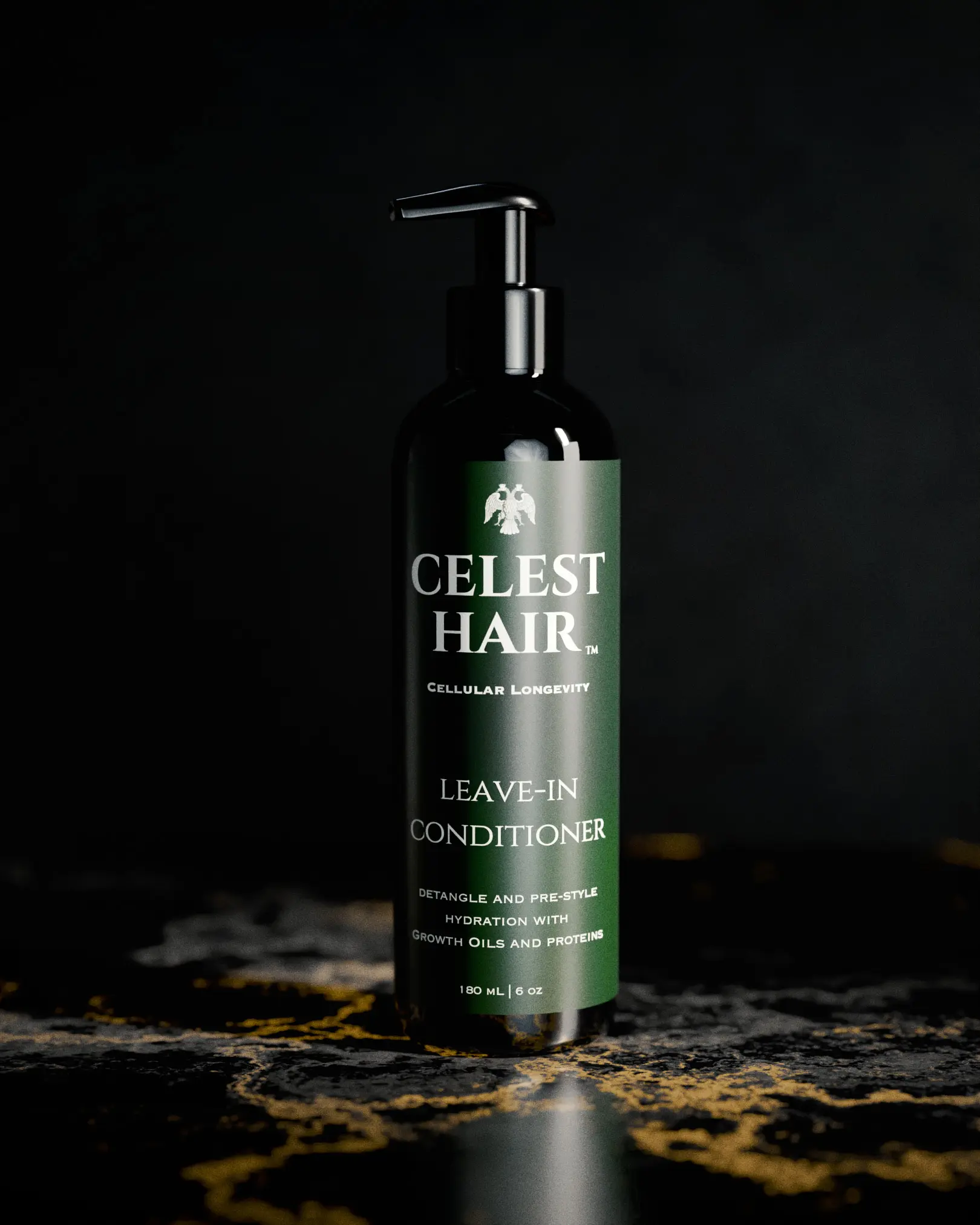 Celest Hair Leave-In Conditioner with Wheat Protein Rosemary Peppermint Clove Fenugreek Saw Palmetto Marshmallow Root Haircare Oil Sulfate-Free Paraben-Free 6 oz