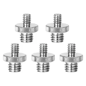 5 Core 3/8 to 1/4 Adapter 5Pcs Camera Mount Durable Tripod Screw Adapter for DSLR Monopod Microphone