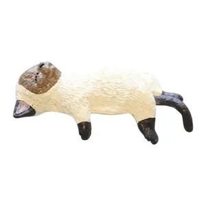 Miniature Cats Cute Computer Monitor Decor Creative Miniature Cat Statues for Home Workplace Car Aquarium Monitor Landscape