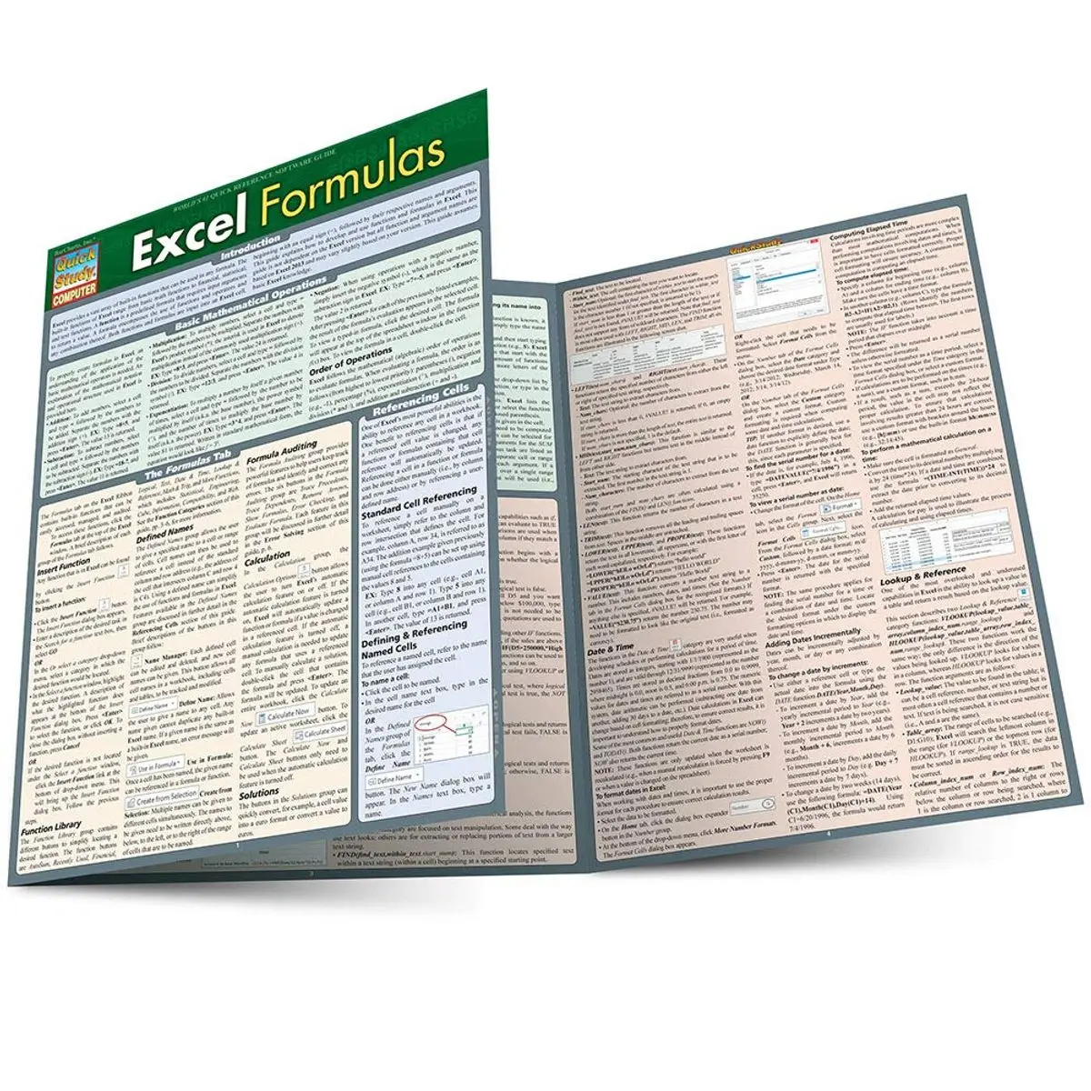 Excel Formulas (Quick Study Computer) Pamphlet – December 31, 2013 ...