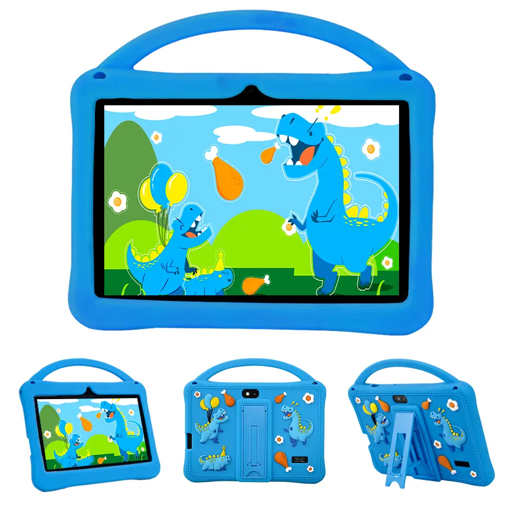 【Back To School】Veidoo 7" Android Kids Tablet-2GB RAM,32GB ROM,IPS Touchscreen,WiFi,Dual Camera,Parental Control,Learning Mode Eye-Protection Tablet,with Silicone Case,Animal Flashcards,Ideal Gift for Kids