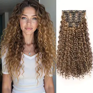 VIKVOK [Fluffy Curly Hair Clips] Fluffy Curly Hair Clips for Wigs | High-Temperature Resistant Synthetic Material - Increases Hair Volume, Suitable for Daily Wear, Halloween & Christmas