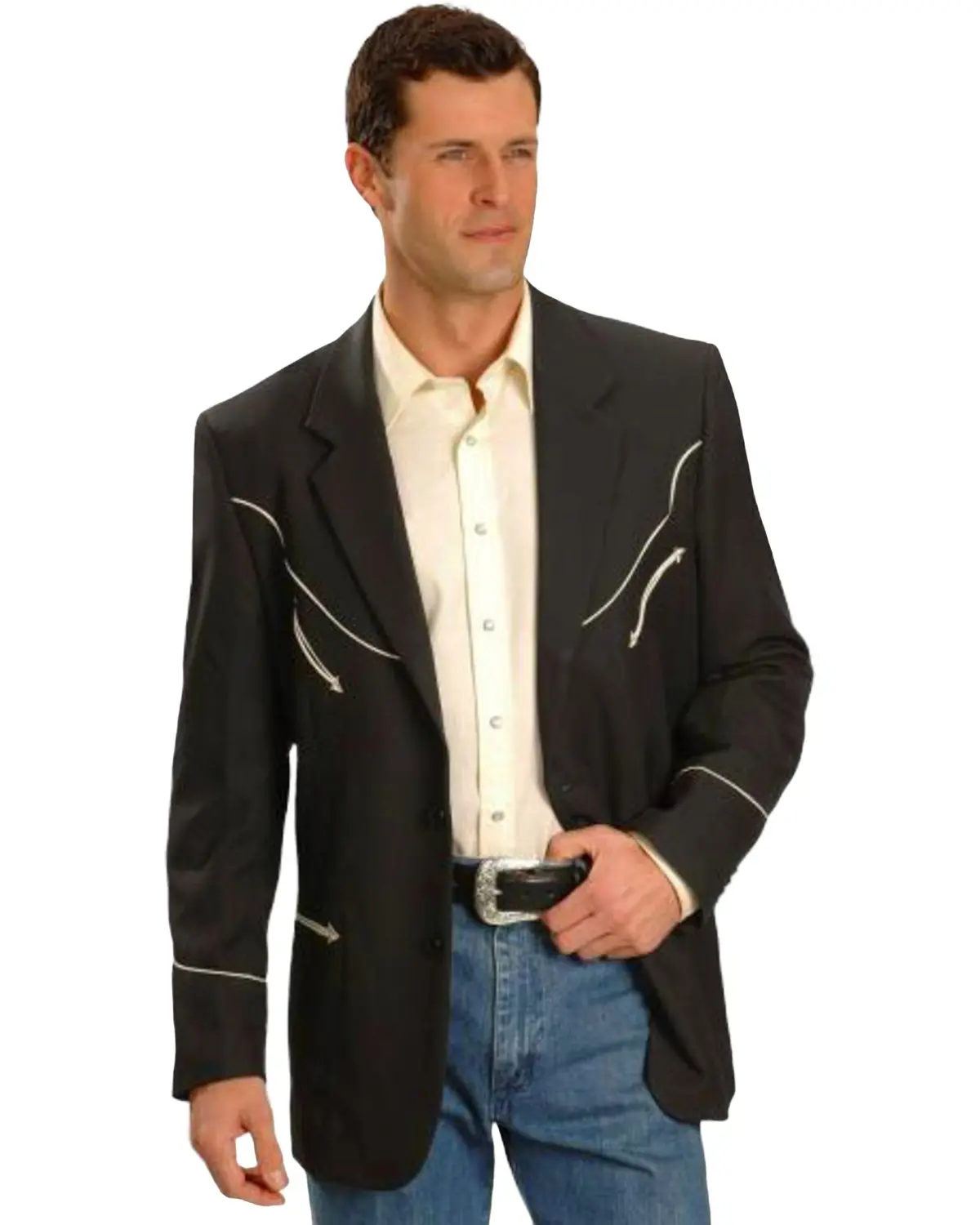 Scully Men's Retro Western Jacket Big And Tall - P-656Lx-Blk