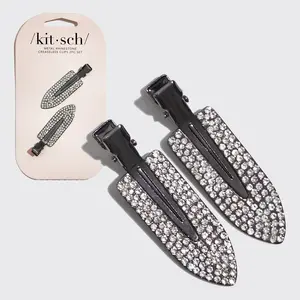 Metal Rhinestone Creaseless Clips Set