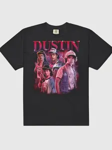 Stranger Things T-Shirt Dustin Hearthrob Shirt, Casual Unisex Vintage Retro, Fashion Cotton, Full Colors, Full Sizes, For Men, For Women 4