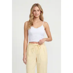 Capri Lace V Neck Crop Top