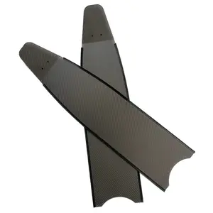 Long Fins Carbon Fibre Blade Well-Balanced Professional Scuba Diving Fins