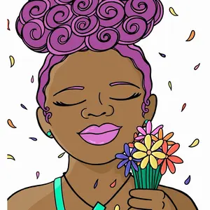 Art Print - Rainbow Bouquet