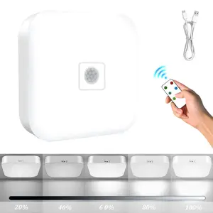 Rechargeable Motion Sensor Ceiling Light, 500LM 5000K Wireless LED Light with 10000mAh Battery, 2 Modes Indoor Lighting for Closet, Stairs, Hallway, Garage, Porch