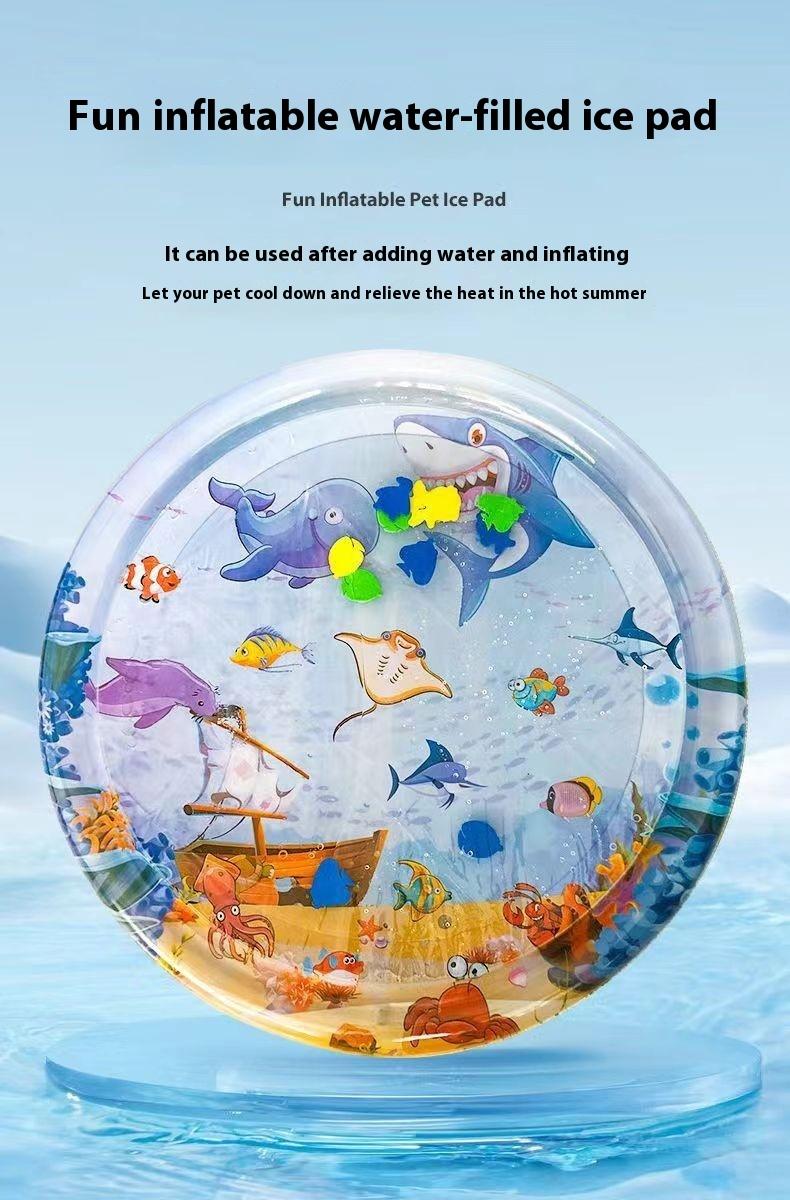 Summer Cooling Pet Water Bed Cushion Ice Pad Dog Sleeping Square Mat For Puppy Dogs Cats Pet Kennel Cool Cold