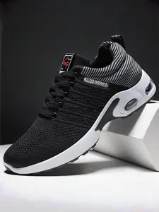 Men's shoes, lace up running shoes, Road Running Shoes, Running Sneakers, Running Trainer, plus size sports shoes, thick soled, height increasing single shoes