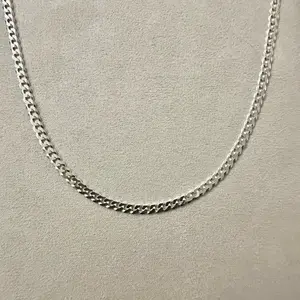 Cadena Cubana Diamantada de plata 925 Italiana 18inx4mm -Producto #66