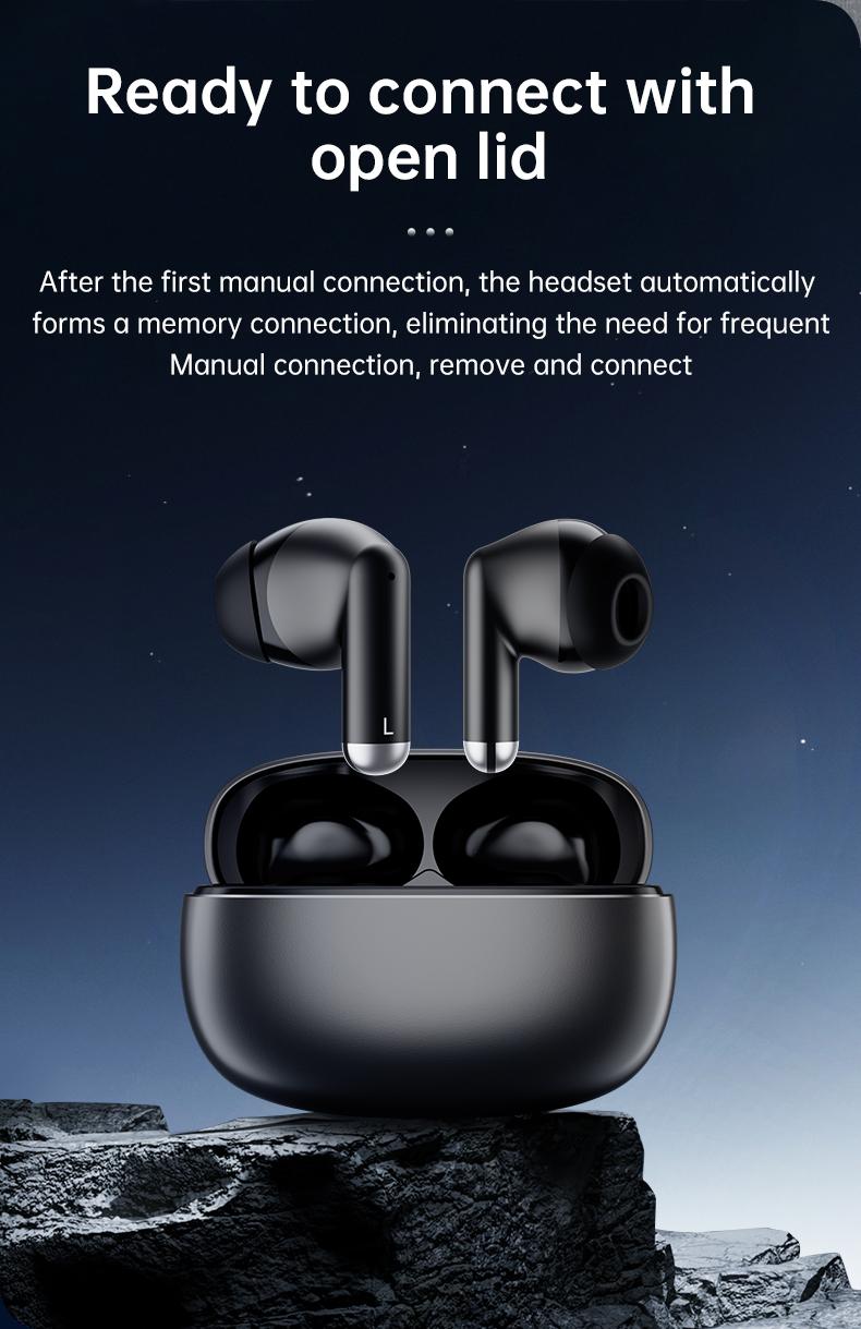 EarBarz K50 Nova Wireless Bluetooth 5.3 Earbuds with 13mm Dynamic Driver 30H Playtime Zinc Alloy Case Touch Control Christmas Sale