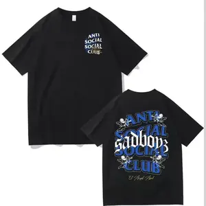 Sad Boyz Junior H x Anti Social Club T-Shirt, Trendy Music Streetwear Shirt, Unisex Cotton T-Shirt for Fans, Gift for Him or Her