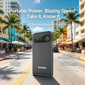 ECOVOX 2026 Upgraded Portable Mini Cloud Card Hotspot -3000mAh, High-Speed 4G Data, High-Speed WiFi, ge Tri-Band USB-C Car/RV Travel Router with Free 1GBDevice Data tiktokshopspringglowup,summervibes user stable easy connection