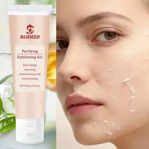 60g Facial Exfoliating Gel, Removes Dead Skin, Dirt, and Oil, Unclogs Pores, Reduces Blackheads, Improves Skin Texture, Brightens Dark Skin, Enhances Natural Glow