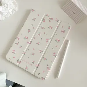 Floral Pattern Tablet Case, Anti-drop Tablet Protective Cover, Tablet Protector for iPad Huawei