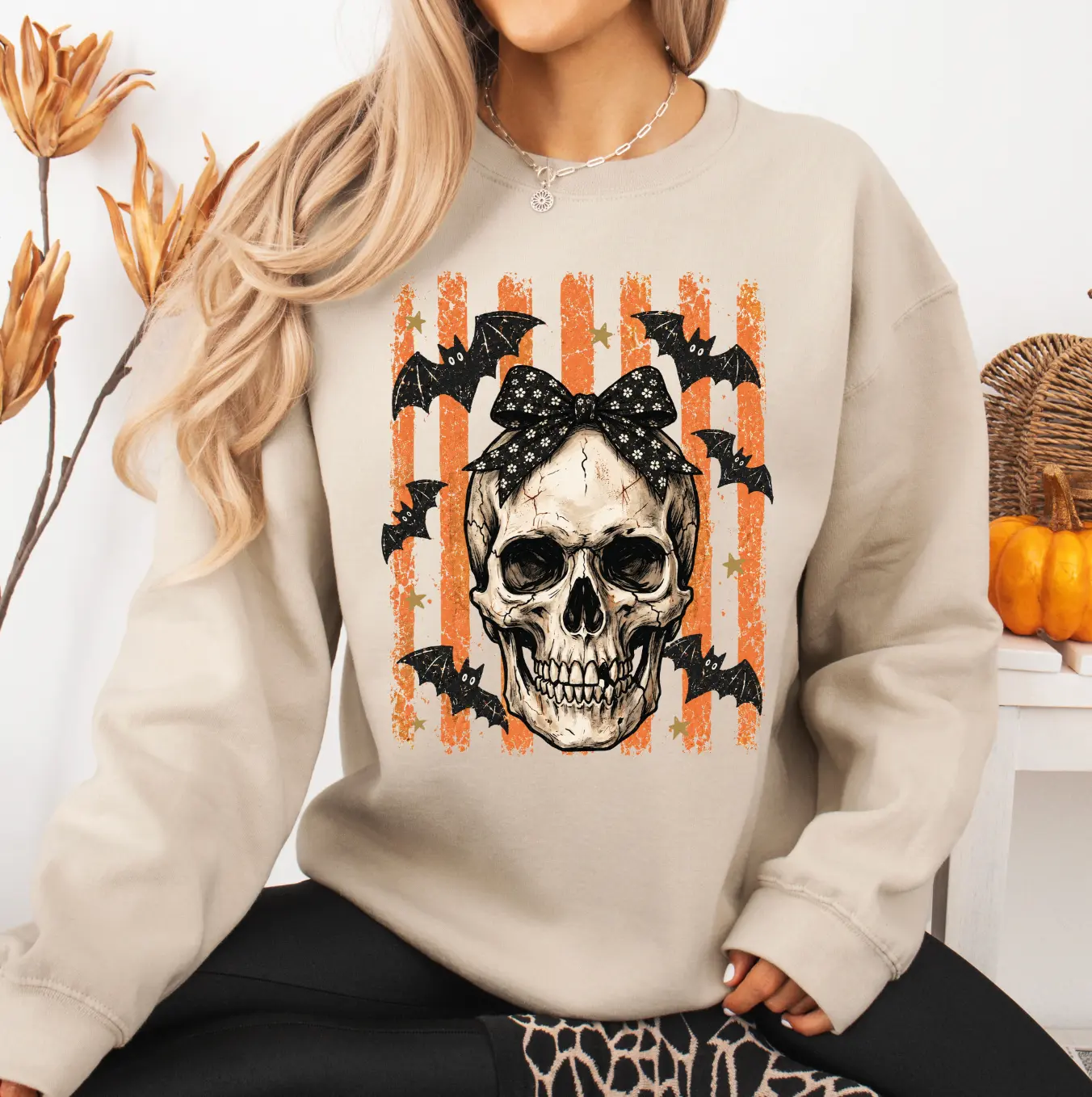 Cute Girly Skelly Sweatshirt or T-Shirt, DTG Printed