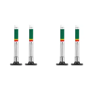 Smart Color Coded Tire Tread Depth Gauge 4 pieces(Pack of 2) Car Tire Tread Depth Gauge, 25mm Color Coded, Universal Tread Depth Meter, Reads in MM and 32nds, Quick Tire Wear Identifier