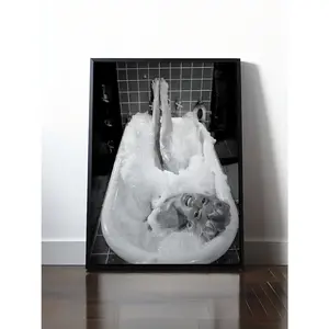 Marilyn Monroe bathroom decor, black and white, Marilyn Monroe bathroom poster, bathroom wall art, vintage photo, fashion photography