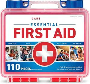 Care Science First Aid Kit, 110 Pieces | Professional Use for Travel, Work, School, Home, Car, Emergency, Survival, Camping, Hiking, and More