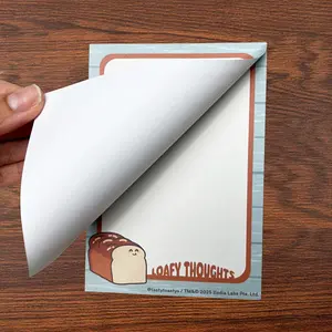A6 Notepads with 50 Tear-off Pages | Tasty Toastys |  Stationery Memo Paper | Original Character Brand