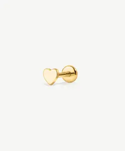 Heart Flat Back Stud