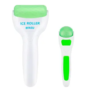 Ice Roller, Face Roller 2 PCS, Massage Tools with Mini Roller for Eye, Face and Body, Relax and Alleviate Puffiness Fine Lines Minor Pain (Green) BFASU