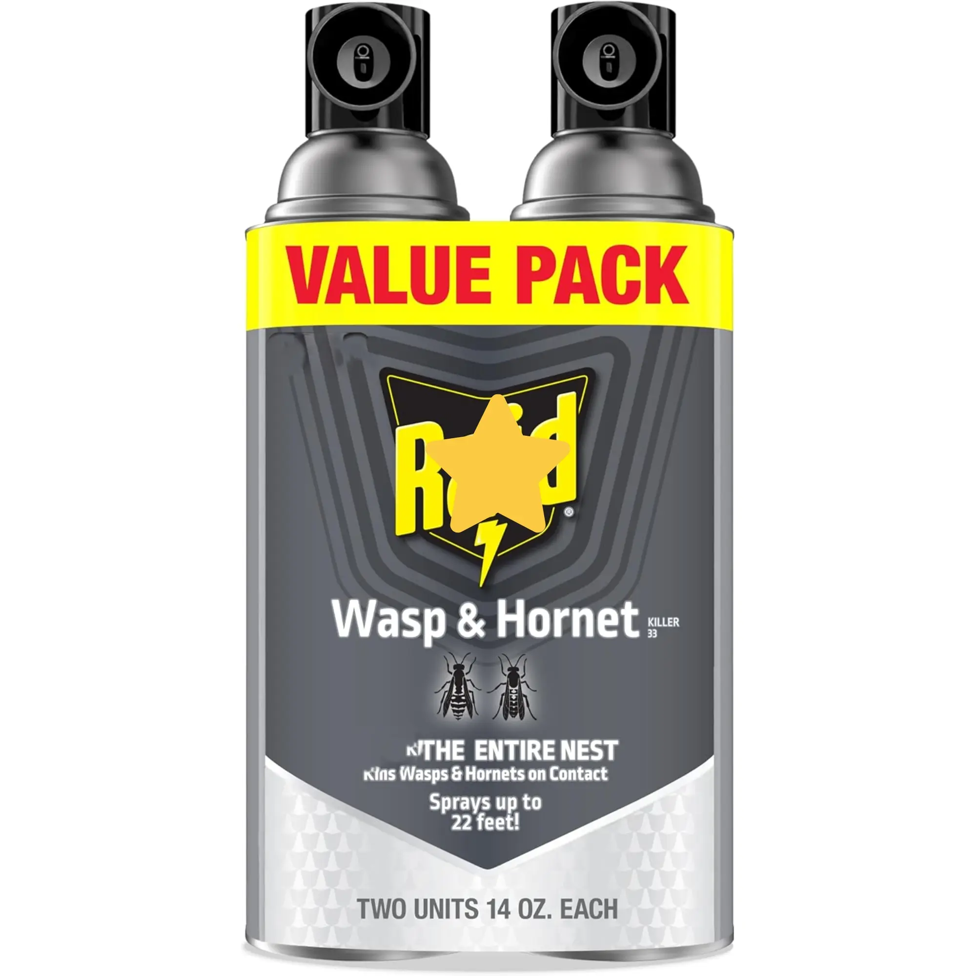 Outdoor Exterior Area Treatment Aerosol Spray 14 oz Dual Pack Long-Range Household Maintenance Formula for Yard, Patio, Roofline & Perimeter Applications