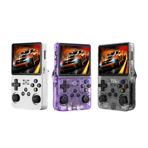 R36S Handheld Retro Game Console with 3.5-inch IPS Screen 1 Count Portable Linux System Gaming Console Supports 20,000+ Games Rechargeable Pocket Game Device Gaming Items Products - Protection