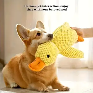 Durable plush squeaking dog toy suitable for all dog breeds - cartoon design, bite resistant, interactive pet toy, bite resistant pulling training toy, can relieve boredom. Sound up, clean teeth toys