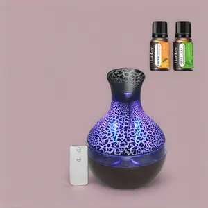 Aromatherapy Gift Set 300ml Diffuser with Remote, 7 Color LED Humidifier  Ultra Quiet USB Essential Oil Diffuser for Women, Men, Bedroom, Office