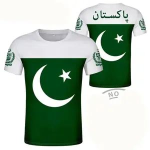 New 3D Pakistan Flag Emblem T Shirt For Men Peace And Love Theme Short T-Shirts Kids Fashion Clothing Women Harajuku Sports Tops
